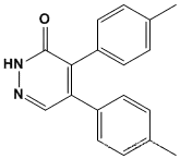 Molecular Structure of 591769-89-0 (3(2H)-Pyridazinone, 4,5-bis(4-methylphenyl)-)